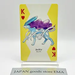 Pokemon Suicune #245 Playing Cards Gold Poker Pichu Nintendo Japanese Japan Rare - Image 1