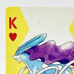 Pokemon Suicune #245 Playing Cards Gold Poker Pichu Nintendo Japanese Japan Rare - Image 2