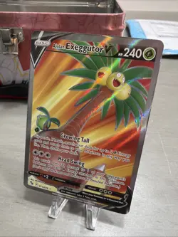 Alolan Exeggutor V (Full Art) 071/078 Pokemon GO Holo - Image 1