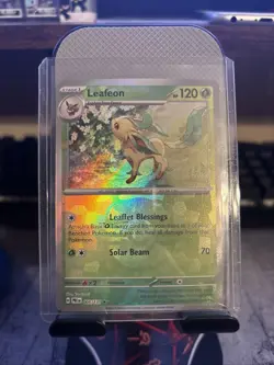 Pokemon TCG SV-Prismatic Evolutions Leafeon #5/131 Rare Master Ball - Image 2