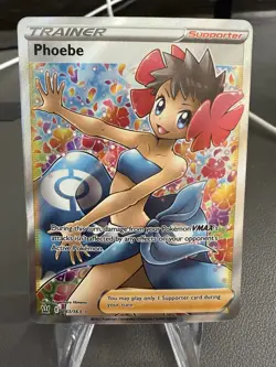 2021 Pokemon Battle Styles #161 Phoebe Full Art Trainer Ultra Rare - Image 1