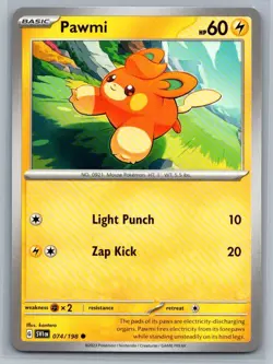 Pawmi 74/198 Scarlet & Violet Common Pokemon TCG 2023 - Image 1