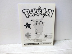 POKEMON 1999 MERLIN NINTENDO HAUNTER #93 STICKER LP - Image 2