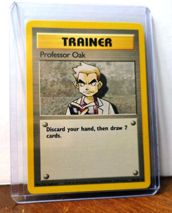 POKEMON PROFESSOR OAK 88/102 UNCOMMON TRAINER BASE SET LP - Image 5
