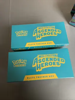 2X Pokemon Ascended Heroes Elite Trainer Boxes ETBs Factory Sealed - Image 2