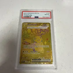 Pokemon Pikachu Hyper Rare EX Holo Sv: Prismatic Evolutions 179/131 PSA 8 - Image 1