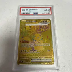 Pokemon Pikachu Hyper Rare EX Holo Sv: Prismatic Evolutions 179/131 PSA 8 - Image 3