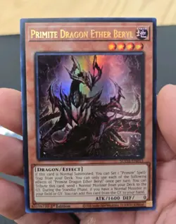 YuGiOh Primite Dragon Ether Beryl SUDA Supreme Darkness 1st Edition Ultra Rare! - Image 1