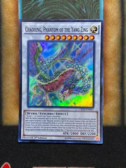 Yugioh Chaofeng, Phantom Of The Yang Zing CROS-EN047 Super Rare 1st Ed NM - Image 1