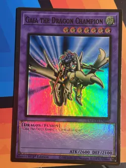 Yugioh Gaia the Dragon Champion MAGO-EN025 Gold Rare 1st Ed NM x1 - Image 1