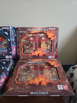 New Sealed Bandai One Piece Card Game: Illustration Box Vol.5 x2 and Vol.6 x2 - Image 3