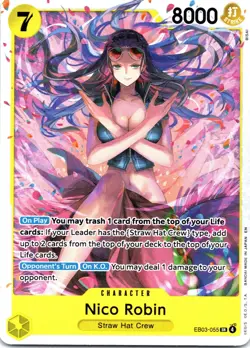 Nico Robin (055) SR Extra Booster: One Piece Heroines Edition EB03-055 NM - Image 1