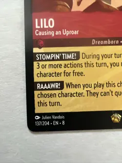 LILO 137/204 Legendary non foil Reign Of Jafar Disney Lorcana - Image 2