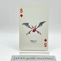 Pokemon Crobat #169 Playing Cards Gold Poker Pichu Nintendo Japanese Japan Rare - Image 1
