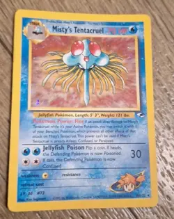 Misty's Tentacruel - 10/132 - Pokemon Gym Heroes Unlimited Holo Rare Card HP - Image 2