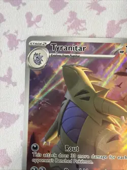 🔥 Tyranitar IR - Scarlet & Violet Pokemon TCG - Paldea Evolved Card 222/193 NM - Image 3