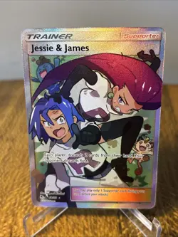 POKEMON TCG Hidden Fates Jesse & James Full Art Trainer Card 68/68 Ultra RARE NM - Image 1