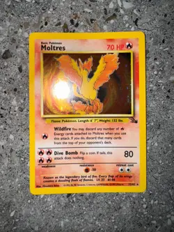 Pokemon TCG Cards Moltres 12/62 Fossil Holo Rare - Image 3