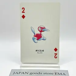 Pokemon Porygon2 233 Playing Cards Gold Poker Pichu Nintendo Japanese Japan Rare - Image 1
