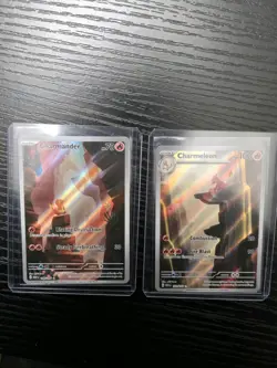 Charmander & Charmeleon 168/165 169/165 Scarlet & Violet 151 Holo Pokemon Cards - Image 1