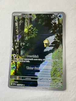 ENG Pokemon TCG – Psyduck (175/165) ILLUSTRATION RARE NM/M Pack Fresh - Image 2