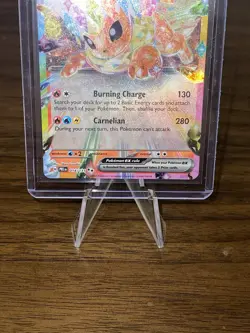 Pokemon TCG Flareon EX 014/131 Prismatic Evolutions Holo Double Rare - Image 4