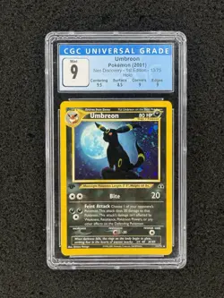 Pokemon Umbreon Neo Discovery 1st Edition Holo Rare #13 CGC 9 Mint - Image 1