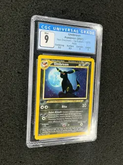 Pokemon Umbreon Neo Discovery 1st Edition Holo Rare #13 CGC 9 Mint - Image 3