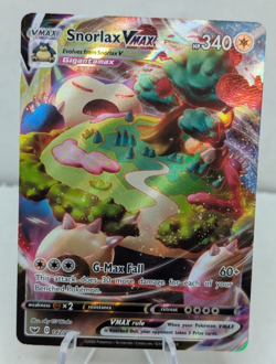 Pokemon TCG Snorlax VMAX Sword & Shield Base Set 142/202 NM - Image 1