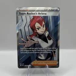 Pokemon TCG Team Rocket's Ariana 224/182 Full Art Trainer Holo Destined Rivals - Image 1