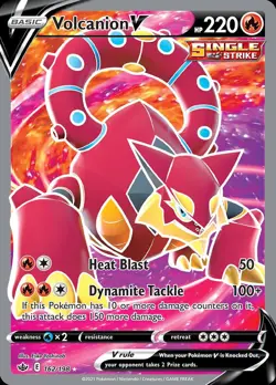 Pokemon Volcanion V (162/233) Chilling Reign LP HOLO - Image 1