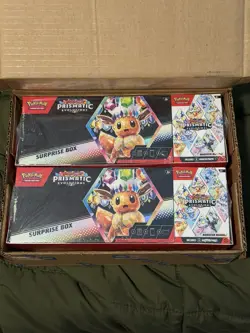 Pokemon Prismatic Evolutions Surprise Box & Booster Bundle Sams Club - LOT OF 2 - Image 1
