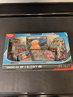 Pokemon TCG Snorlax ex & Blissey ex Special Collection Box – Sealed – 8 Packs - Image 1