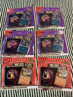 Ascended Hero’s Blister Pack Tech Sticker Pokemon Lot Of 6 - Image 1