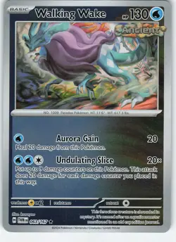 Walking Wake 063/167 Rare Reverse Holo SV06: Twilight Masquerade NM Pokemon - Image 1