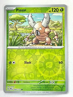 Pinsir 003/131 Reverse Holo Prismatic Evolutions Pokemon Pack Fresh Near Mint NM - Image 1
