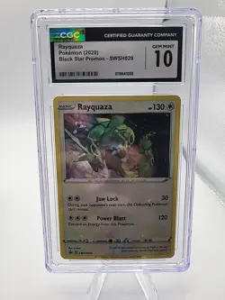 Pokemon TCG Rayquaza Black Star Promo SWSH029 CGC Gem Mint 10 - Image 1