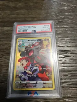 2022 Pokemon SWSH Full Art Hisuian Arcanine Lost Origin TG08 PSA Gem Mint 10 - Image 5