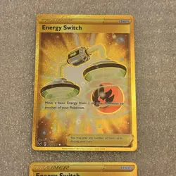 2022 Pokemon Sword & Shield: Silver Tempest Energy Switch Secret #212/195 x2 NM - Image 2