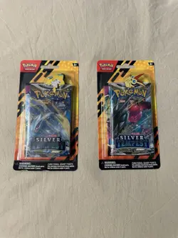 Pokemon TCG: Silver Tempest & Fusion Strike (x2) w/ Victini and Jirachi Pins NEW - Image 1