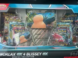 Pokemon Snorlax Ex & Blissey Ex Special Collection Box! Walmart Exclusive, 8Pks - Image 2