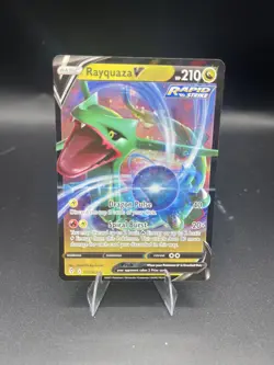 (NM) Rayquaza V 110/203 Holo Rare V Evolving Skies POKEMON TCG - Image 1
