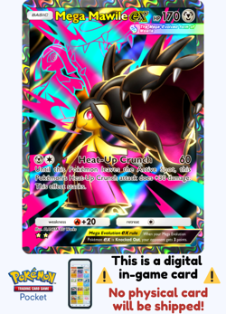 Pokemon TCG Pocket - Full Art Mega Mawile Ex⭐⭐ - English - Image 1