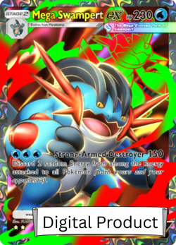 Pokemon TCG Pocket - Mega Swampert Ex Full Art⭐⭐ English - Image 1