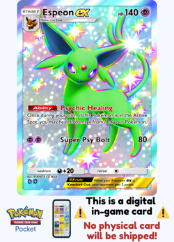 Pokemon TCG Pocket - Espeon Ex Shiny ⭐⭐ - English - Image 1