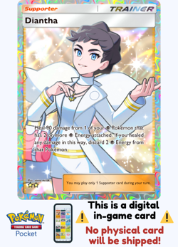 Pokemon TCG Pocket - Diantha Full Art 2⭐, Fantastical Parade, English - Image 1