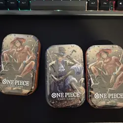 X3 One Piece Tin Pack Set Vol 2 Set of 3 I TS-02 OP-13 I Factory Sealed ✅ - Image 2