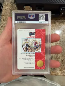 2001 ONE PIECE VISUAL ADVENTURE LUFFY NAMI Holo #139 Carddass PSA 10 VINTAGE POP - Image 2