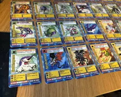 DIGIMON 28-Card Swedish Promo Card Complete Set Bandai Played - Image 2
