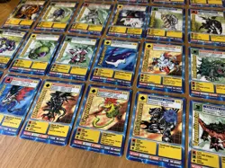 DIGIMON 28-Card Swedish Promo Card Complete Set Bandai Played - Image 3